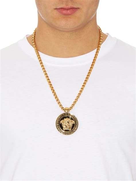 mens versace men medallion|Versace jewelry pre order.